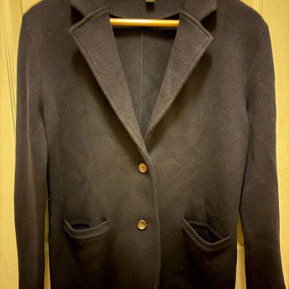 J. Crew Classic Navy Merino Wool Women's Blazer Sz XS - Picture 1 of 12